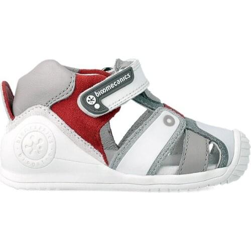 Biomecanics childrens canvas and leather sandals