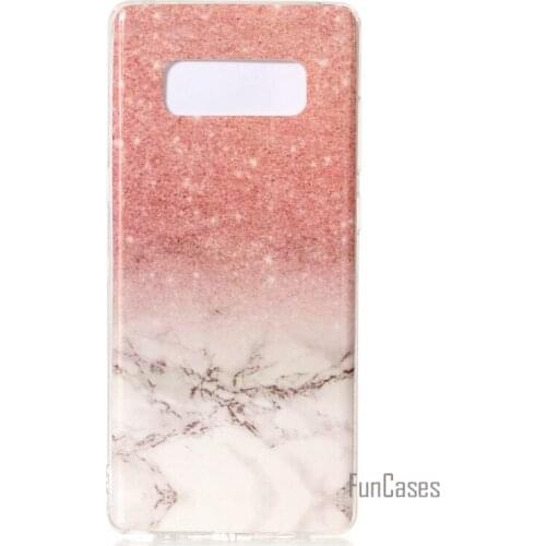 For Samsung Galaxy Note 8 Case Marble Pattern IMD TPU Back Cell Phone Cover Case For Samsung Note 8 N950