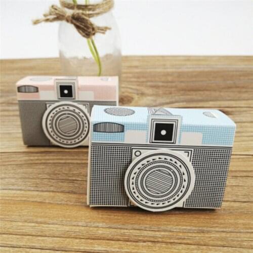 10PCS Camera Style Gift Candy Boxes Wedding Anniversary Party Decoration Valentines Day Cake Boxes Baby Shower Snacks Box