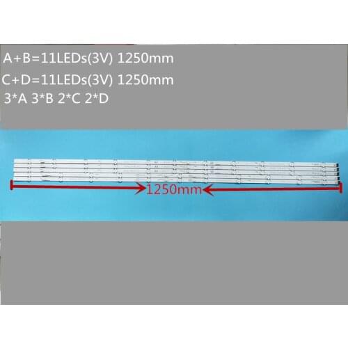 New Kit 10 PCS LED backlight strip for LG 60UJ634V EAV63673006 innotek 17Y 60inch_A 60UJ63_UHD_A B C D NC600DGE AAFXC