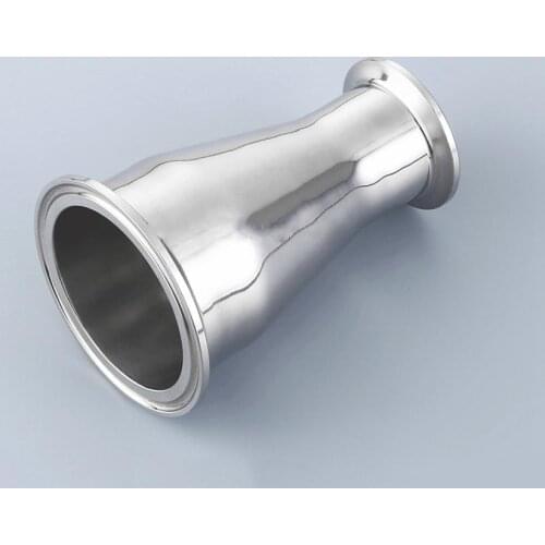 76mm to 57mm 2.25" Pipe OD 3" to 2.5" Tri Clamp Reducer SUS 304 Stainless Sanitary Pipe Fitting Homebrew