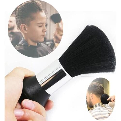 Professional Soft Neck Face Duster Brush Salon Hair Cleaning Sweep Brush Hair Cut Hairdressing Hair Cleaner Hairbrush Sweep Comb