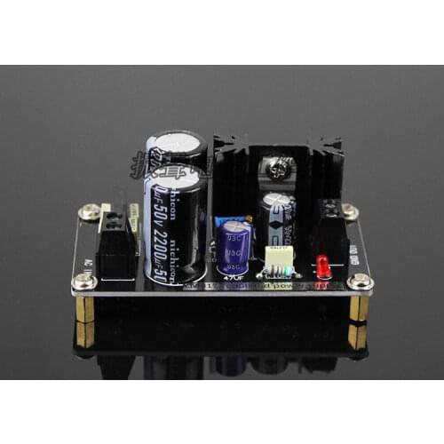 LM317 Regulated Power Supply Board AC to DC adjustable linear voltage regulator with rectifier filter, adjustable power supply