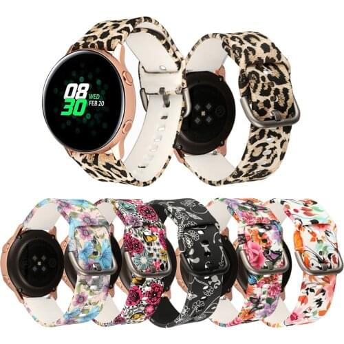 Watch Strap for Xiaomi Huami Amazfit Bip Soft Silicone Wristband Belt Bracelet for Samsung Galaxy Watch Active Watch Band 20mm