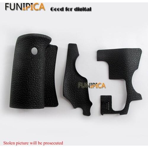 3 Pcs For Canon 70D Body Rubber Cover Shell (Grip +side +thumb) Replacement Part Camera Part