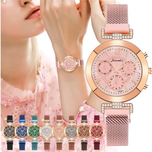 Luxury Rhinestone Shinny Women Watches Magnet Clasp Ladies Quartz Watch Zegarek Damski