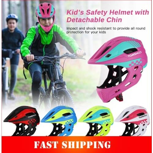 TOMSHOOH Kid Bike Helmet Full Face Helmet Children Safety Riding Skateboard Rollerblading Helmet велошлем cycling Helmet