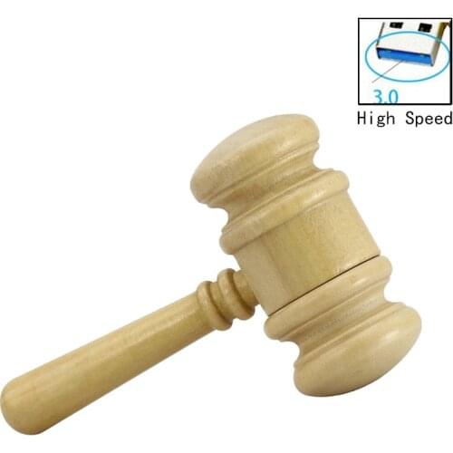 Usb 3.0!Wooden usb flash drive gavel Hammer model 4gb 8gb 16gb 32gb memory usb stick Mallet pen drive maple wood pendrive