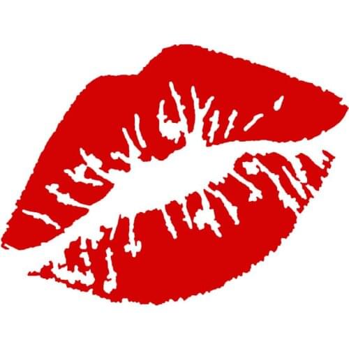 [WZH169] Kiss Marks Vinyl Car Stickers Decals Window Decoration Motorcycle Accessories Motorcycle sticker