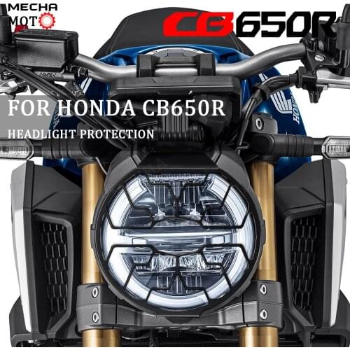 For HONDA CB650R CB 650 R 2019 2020 Headlight Guard Protector Cover Protection Grill Motorcycle Anti-impact stone wear Steel