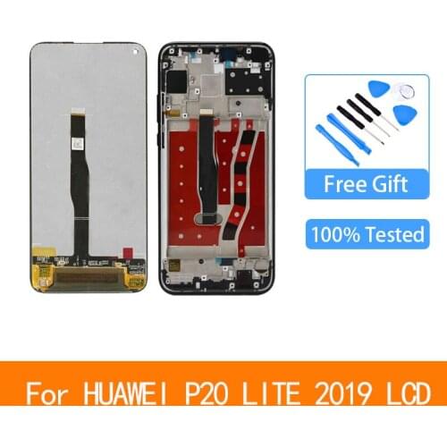 6.4" For Huawei Nova 5i LCD Display Touch Screen Assembly Parts For Huawei P20 LITE 2019 Display GLK-LX1 GLK-LX2 GLK-LX3 LCD