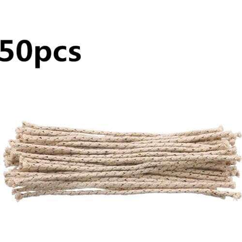 50pcs Copper Wire Cotton Core Wicks For Kerosene Oil Petrol Lighter Universal Replacement Accessories Wholesale Free Shipping