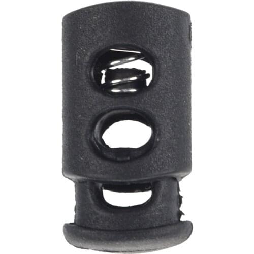 20 Pcs 0.24" Dia Hole Rope Drawstring Cord Locks for Clothing Tent Backpack