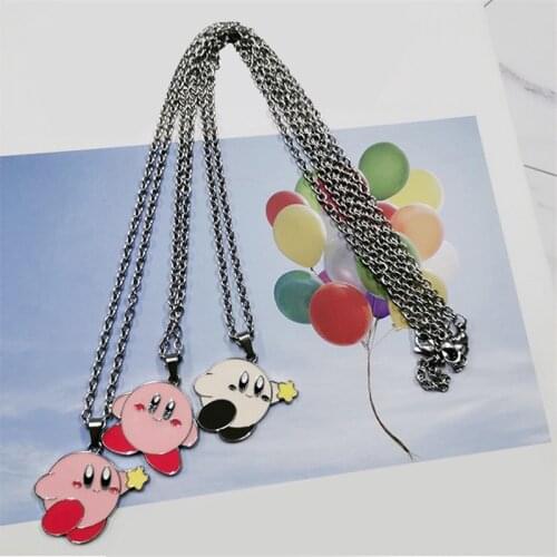 Anime Kirby Cosplay Jewellery Fashion Model Accessories Waddle Dee Doo Game Necklace Adventure Kabi Necklace Women Birthday Gift