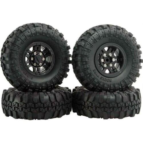 Free Shipping 4 Pcs 1.9" RC Crawler Truck Rubber Tires Gravel Tires Fit for Axial SCX10 Land Rover D90 RC4WD Crawler Car