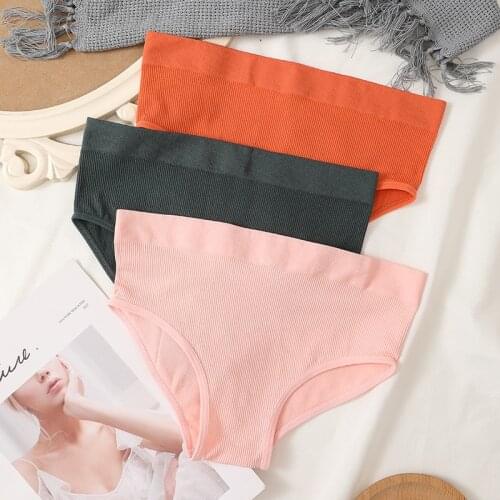 Womens Underwear Seamless Panties Sexy Lingerie M-XL Body Shaper Panties Plus Size Hip Lift Underpants Breathable Waist Briefs