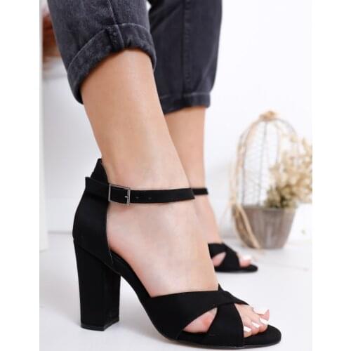 The Jany Heels Black Suede Shoes