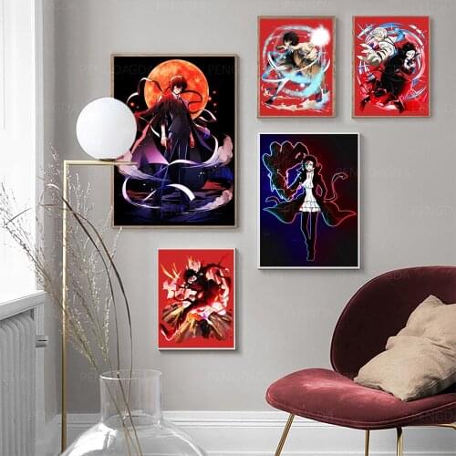 Home Decoration Hd Prints Bungo Stray Dogs Painting Pictures Wall Art Modular Canvas Anime Poster No Frame Bedside Background