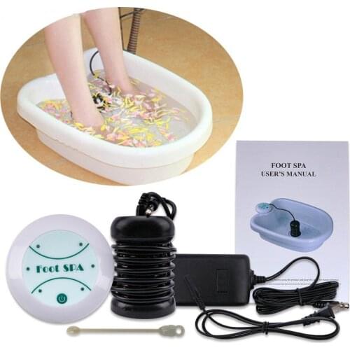 Home Ion Cleanse Detox Foot Spa Plastic Foot Tub Bucket Foot Bath Detox Device Ionic Detox Machine Men Women Health Care Tools