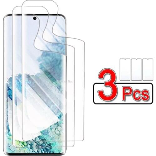 3 Pcs Hydrogel Film Full Cover For Samsung Galaxy Note 20 Ultra S20 Plus Screen Protector On Sansung S 20 Note20 Protective Film