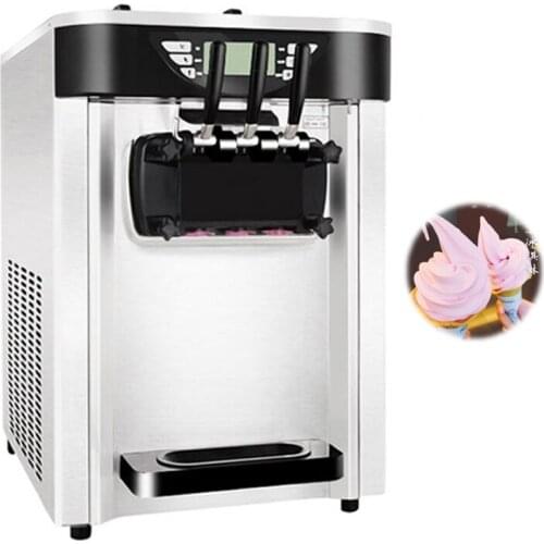Commercial Automatic With LCD Panel Stall Small Desktop Sweet Cone Ice Cream Machine