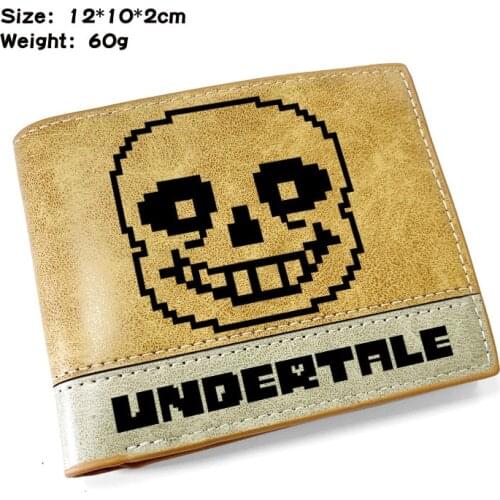 Game Undertale Wallet Cartoon Cosplay Student Canvas Wallet Travel Documents Credit Card Passport Holder Small Bag Wallet