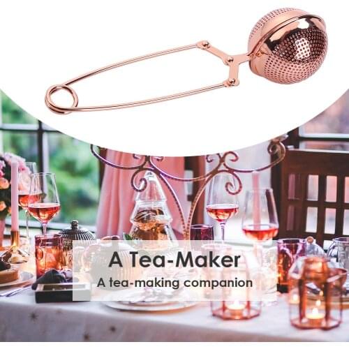 Reusable Stainless Steel Tea Coffee Strainer Infuser Tea Ball Filter with Handle