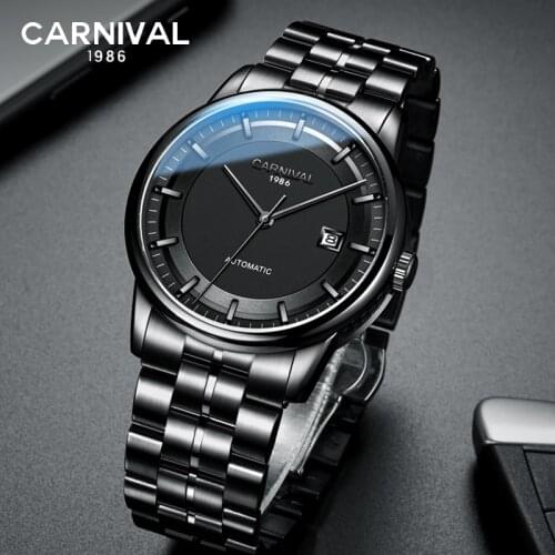 2021 CARNIVAL MIYOTA Movement Mechanical Watches Men Top Brand Luxury Sapphire Automatic Men Watch Military Relogio Masculino