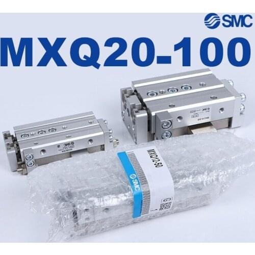 MXQ MXQ20 SMC MXQ20-100 MXQ20-100AS MXQ20L-100AT MXQ20-100A MXQ20-100B Slide Guide Cylinder Pneumatic MXQ20-100BS MXQ20-100BT