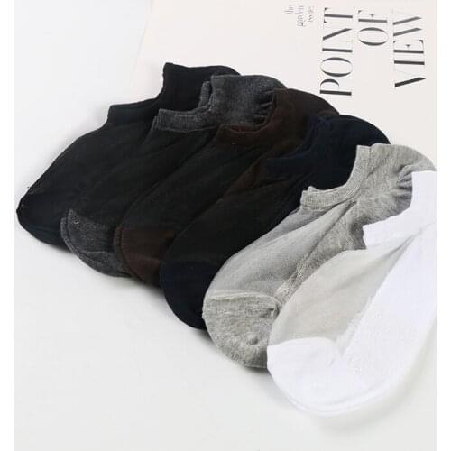 DONG AI 6 Pairs Mesh Socks Men Cotton Ultra-thin Business Breathable Summer Thin Slippers Mens Low Cut Invisible Meias
