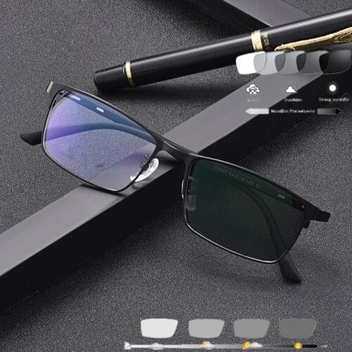 The New Ultra-Light Business Anti-Fatigue Reading Glasses Finished With Diopter TR Photochromic Reading Glasses Full Frame