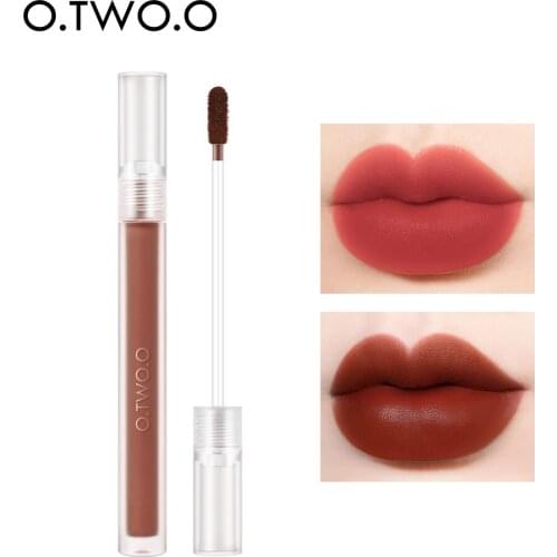 O.TWO.O Nude Lipstick Matte Lips Makeup Waterproof Long Lasting Non Sticky Lip Gloss Lightweight Moisturizing Lip Tint Cosmetics