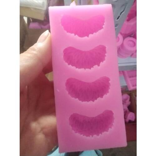 P742 orange flap silicone mould chocolate mold scented candle diy kitchen tools