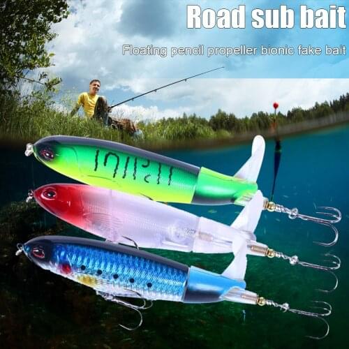 Popper Fishing Lure 17g 36g Pencil Artificial Topwater Floating Hard Baits Swimbait Wobbler 3D Eyes Topwater Fishing Tackle Gear