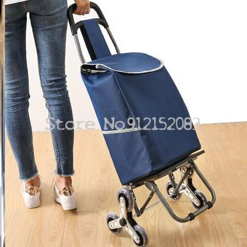 Folding Trucks, Small Carts, Buy Lai Trailers, Portable Vegetable Markets, Large-capacity Carts, Elderly Ladder-climbing Carts