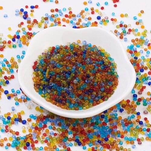 Glass Seed Beads Round Mixed Color Beads DIY Jewelry Making 2mm/3mm/4mm