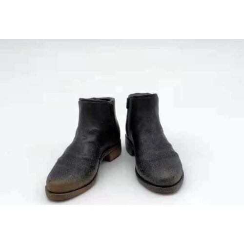 Tbleague 1/6 Scale Retro Leather Shoes Male Soldier Solid Shoes Model for 12in Action Figure Toy Collection