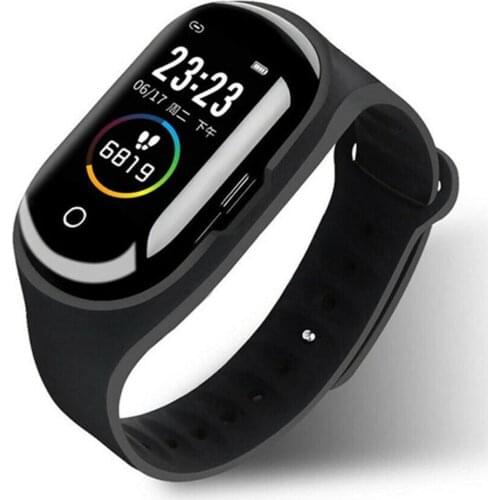 All in One Bluetooth Smart Watch Headset Heart Rate Monitor Bracelet Fitness Tracker Wristband for Men Women Boys Girls