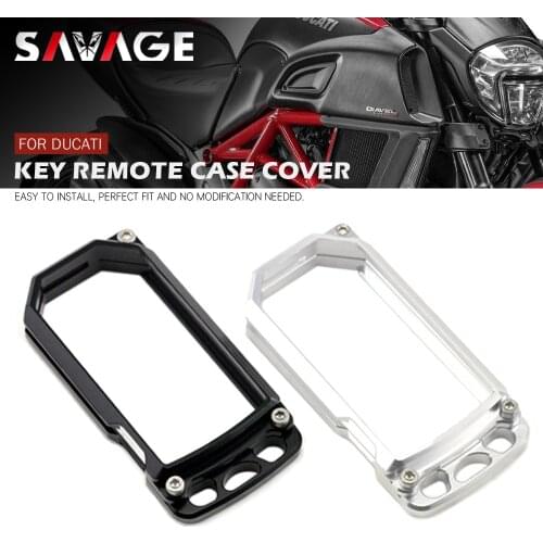 CNC Key Remote Case Cover For DUCATI Multistrada 1200/S 2010-2014, DIAVEL 2011-2016 Motocycle Accessories Aluminum MTS1200