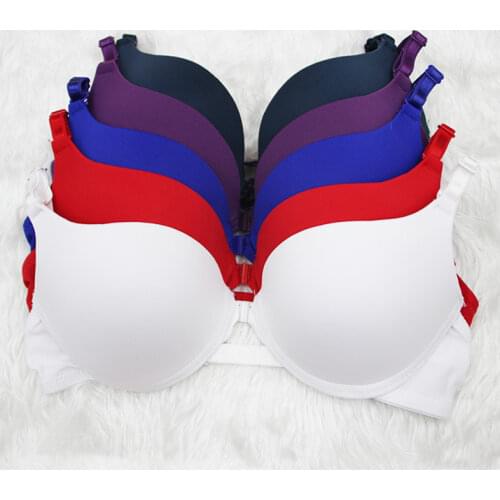 Plus Size Sexy pushup bra Front Closure Brassiere Bralette Breast Seamless Bras for underwear women A B C Cup sleep tops