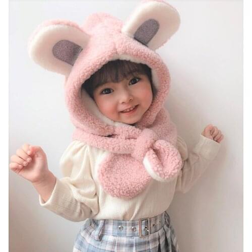Winter Cute Ears Baby Hat Cap Soft Baby Boy Girl Hat Bonnet Beanie Children Kids Hat Newborn Baby Autumn Warm Hat Accessories