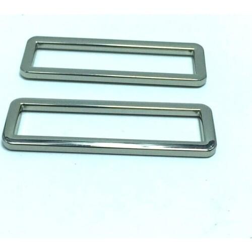 2'' Silver Flat Rectange Rings
