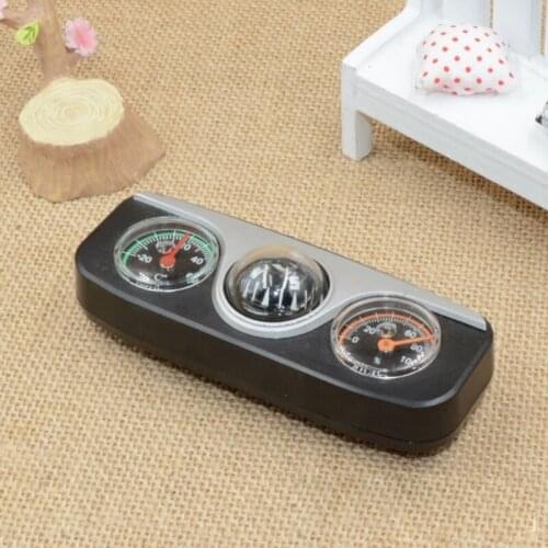 3 In 1 outdoor Guide Ball Car Compass Hygrometer Car Ornaments Accessories Auto Boat Vehicles Interior Ornaments
