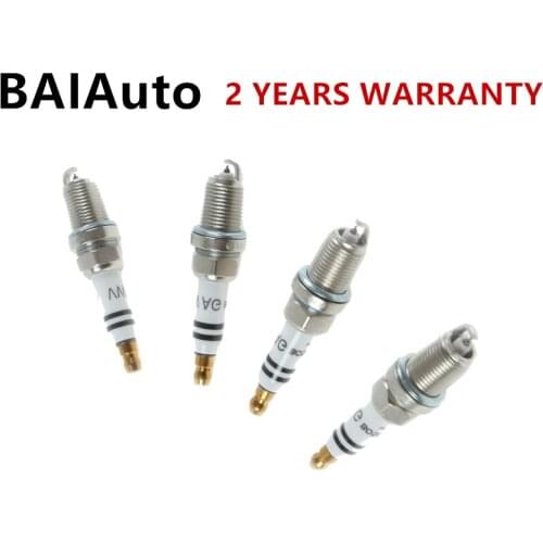 4PCS 06H905601A Ignition Spark Plug For VW Golf Jetta Passat Tiguan For Audi A3 A4 A6 Q3 TT Allroad 2.0L 06H905604 101905631G