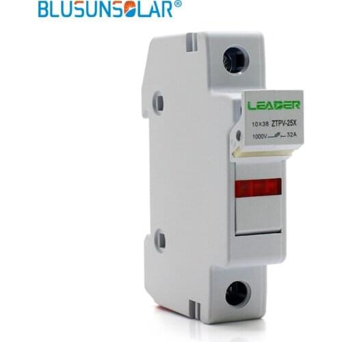 5sets/lot Solar PV Fuse Holders suitable for 10*38mm PV fuse Fuse Link with LED Indicator light for solar system protection
