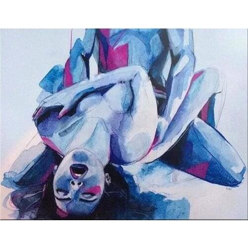 Abstract Diamond painting lover kiss cross stitch diamond embroidery sale mosaic round rhinestone resin stickers Valentines Day