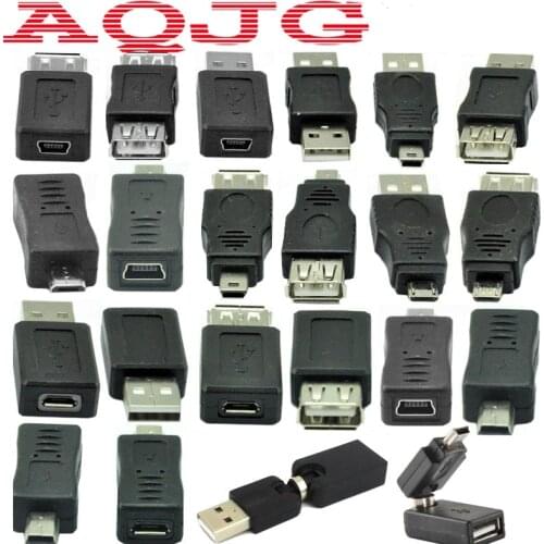 Adapter micro usb switch male to female Usb male to female 360 Degree Mini usb usb2.0 For Car Mp3 Phones Converter Convenient