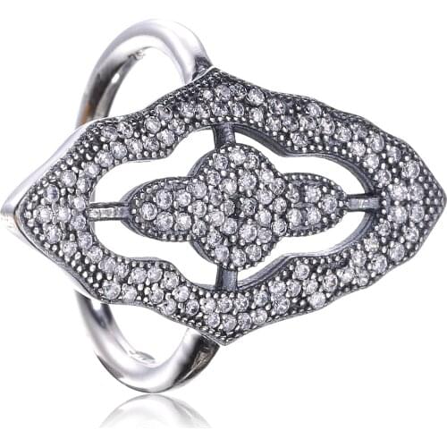 Ajax 925 Sterling Silver Goth Cross Womens Wide Ring Finger Nes Retro Female ringen voor vrouwen Fine Brand Jewelry