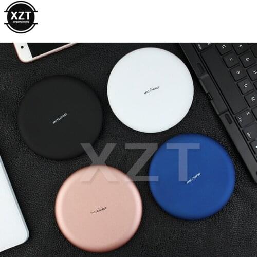 Fast Wireless Charger Qi Pad Desktop For iPhone X 8 Plus Samsung Galaxy S7 connectors for all QI standard receivers adapter