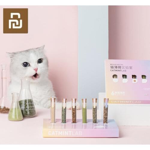 Xiaomi FURRYTAIL Catmint Lab Pets Cats Addiction 6 Flavors Natural Mutian Catnip Cat Snacks Appetite Increasing Relieve